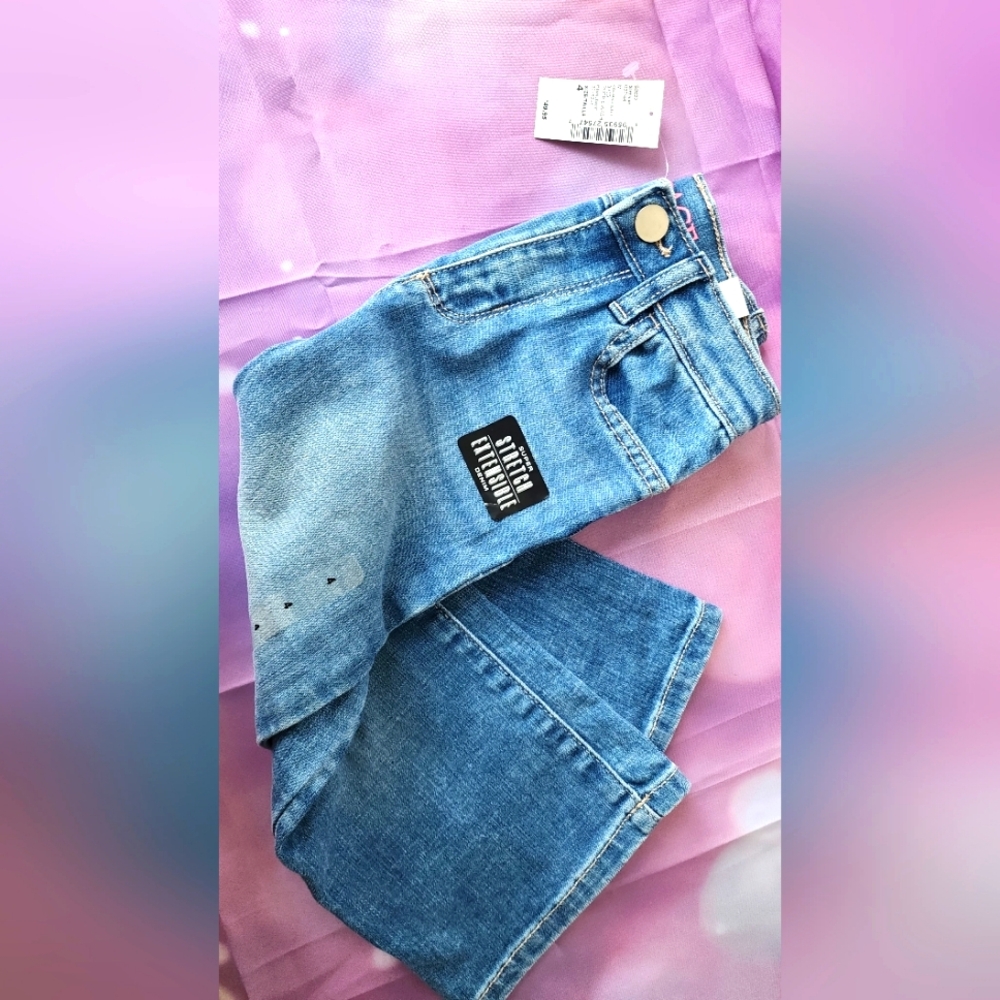Childrens place poppy wash 4t super stretch denim jeans